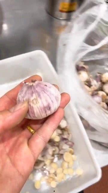烤大蒜视频